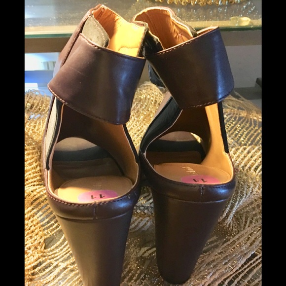 Rare CALVIN KLEIN CK open toe&heel booties Size 11 - Picture 7 of 8